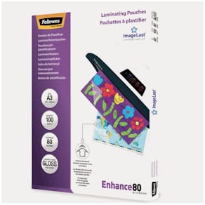 Laminat FELLOWES A3 80mic klar 100/fp