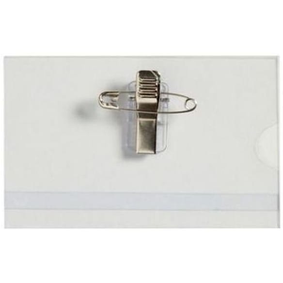 Namnskylt LYRECO m.kläm/nå 40x75mm 50/fp