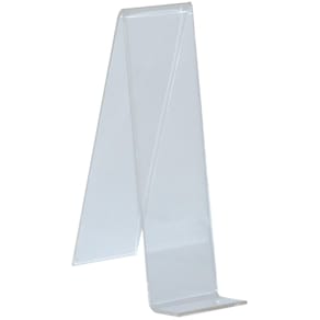 Boekensteun Deflecto, ft 5 x 18 cm, transparant