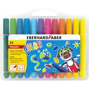 Fasermaler Eberhard Faber Colori, 24 St., sortiert