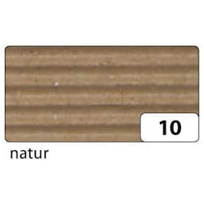 Bastelwellpappe Folia, natur, 50 x 70 cm