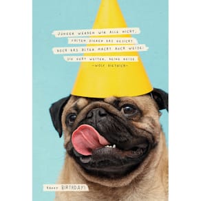 Postkarte SKORPION Green Line, Geburtstag