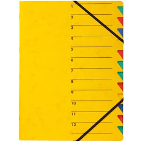 Ordnungsmappe PAGNA EASY, gelb, 12-teilig