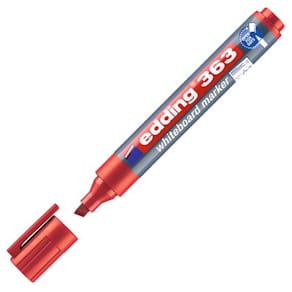 Whiteboardpenn EDDING 363 skrå rød
