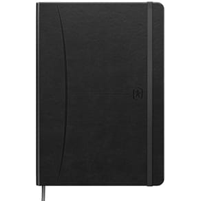 Ant.bok Oxford Signature A5 rutad svart
