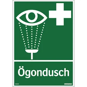 Skylt Ögondusch 297x105mm