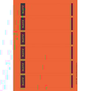 Rückenschild Leitz, kurz, schmal, rot