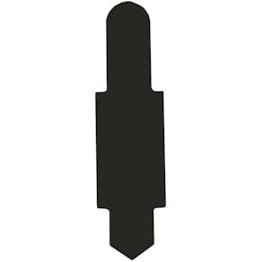 Stecksignal Elba, PVC, schwarz