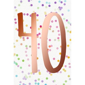 Geburtstagskarte SKORPION Zahl 40