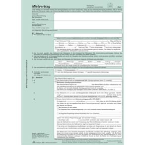 Mietvertrag RNK, A4, 4x 2-Blatt