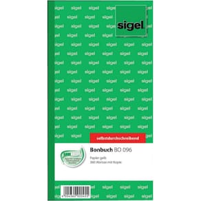 Bonbuch Sigel SD, 2-fach, gelb