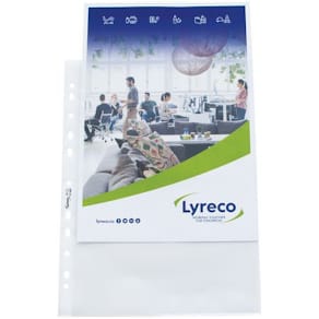 Plastficka LYRECO A4 0,08 präg 100/fp