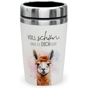 Thermobecher FÜR DICH Lucky Friends Lama