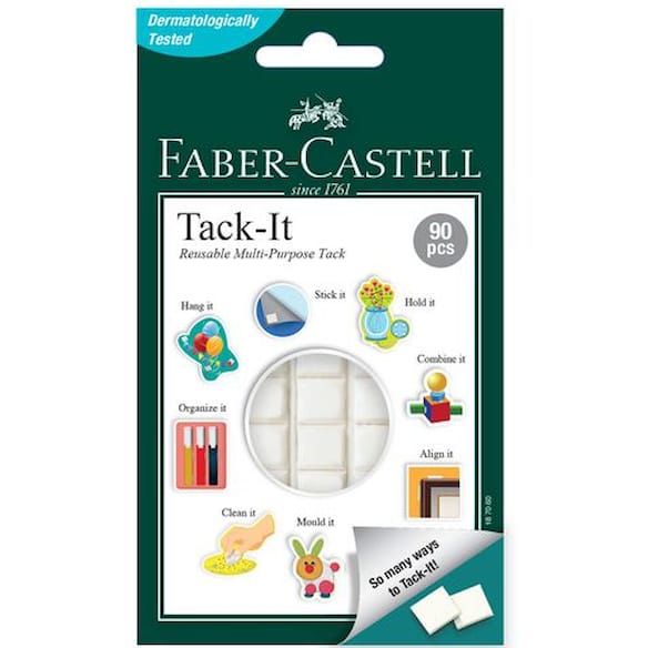 Heftemasse FABER CASTELL Tack-it 50gHvit