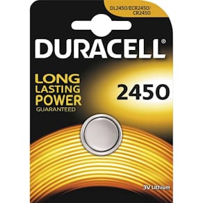 Knapcellebatteri Duracell 2450 lithium 3V (DL/CR/ECR2450)