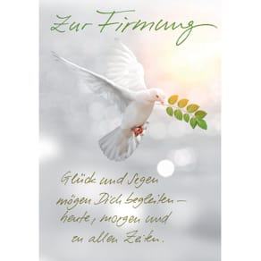 Grußkarte KOMMA³ Devise: Firmung