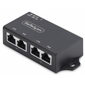 StarTech.com 2-Port Gigabit PoE+ Injector, PoE/PoE+