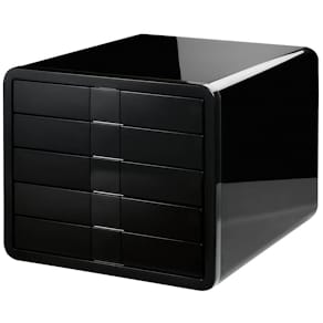 Schubladenbox HAN i-BOX, schwarz, 5 Schubladen, DIN A4/C4