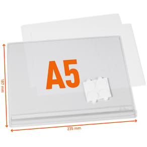 Plastf DURABLE vattentål A5 självh 5/fp
