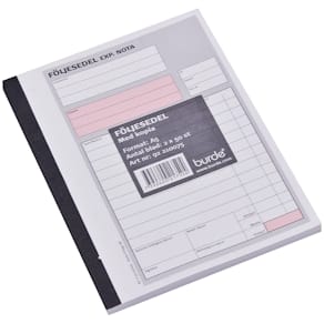 Följesedel A5 2x50blad