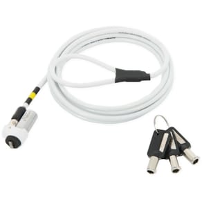 Sicherheitskabelschloss Mobilis Nano Slim Rotating, weiß, 1,8 m