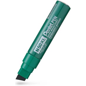Permanent marker Pentel N50XL skrå 8–15 mm, grøn, pk/6