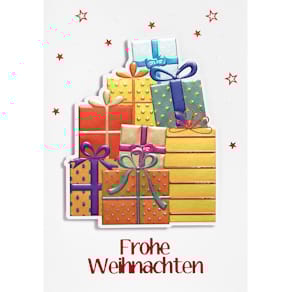 Weihnachtskarte PERLEBERG Prisma, bunt