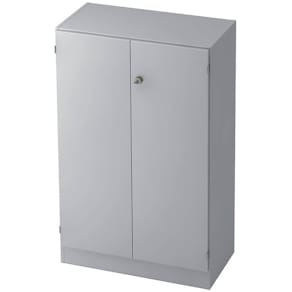 Flügeltürenschrank HAMMERBACHER 6550 SG, grau, 3OH, 80 x 42 x 127