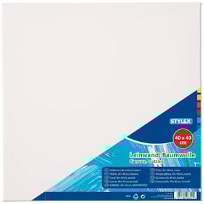 Keilrahmen STYLEX, 40 x 40 cm, weiß