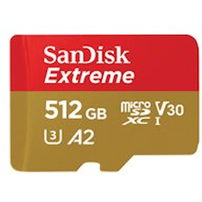 SanDisk Extreme - Flash-minneskort (microSDXC till SD-adapter