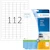 Etiketter HERMA Premium, 25,4x16,9mm, 112 per sida, 2800/fp