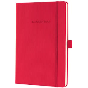 Notizbuch Sigel CONCEPTUM, ca. A5, kariert, rot