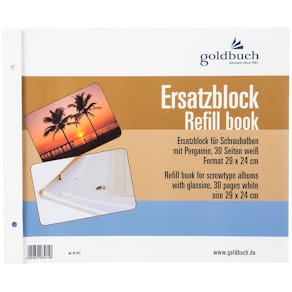 Ersatzblock für Schraubalben Goldbuch, weiß