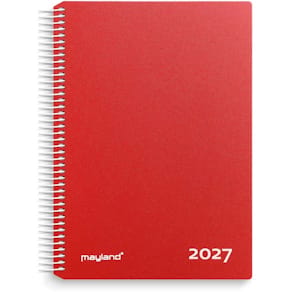 Kalender Mayland 2027, rød, FSC Mix Credit, 1 stk