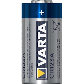 Batteri Varta CR123A 3V lithium til kameraer og alarmer