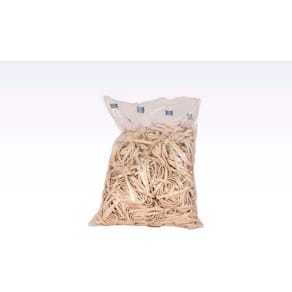 Gummibånd 180 x 5 mm, gul, 1 kg pakke