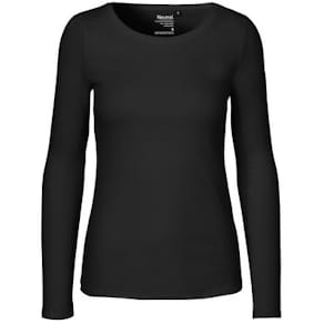 T-shirt LÄ O81050 GOTS dam svart S
