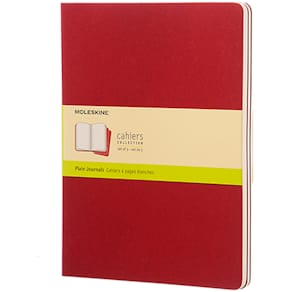 Cahier Journal Olinjerad XL Röd 3-Pack