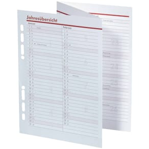 Kalender-Ersatzkalendarium BSB Manager A5, Jahresplaner 2026, Lep