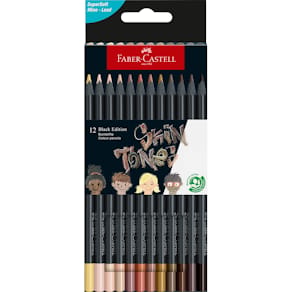 Färgpenna Black Edition Skin tones 12/fp