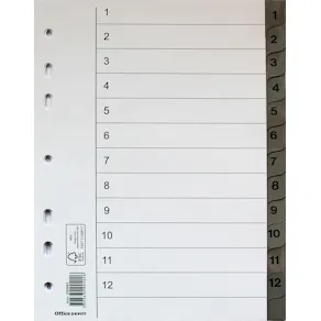 Register flikförstärkt A5 1-12