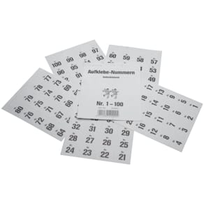 Gewinnaufklebenummer WOLF & APPENZELLER 701-800, schwarz, Block