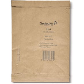 Envelop Mail Lite Padded Bag, bruin, G/4, 238 x 336 mm, doos
