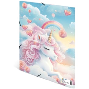 Sammelmappe HERMA Happy Unicorns, A4, bunt