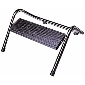 Fodstøtte BNT sort/krom, ergonomisk støtte