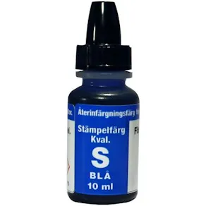 Stämpelfärg S Blå, för självfärgande stämplar
