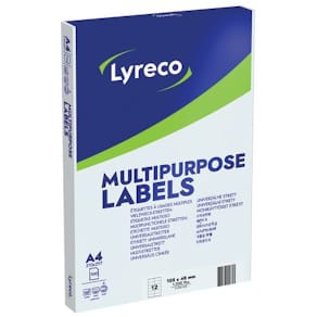 Etikett LYRECO 105x48mm 1200/fp