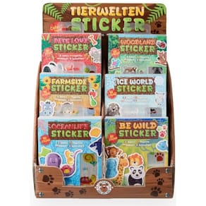 Stickerbuch TRENDHAUS Tierwelten, sortiert, bunt, ab 3 Jahren