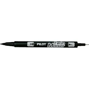 Märkpenna PILOT BG Twin Marker Svart