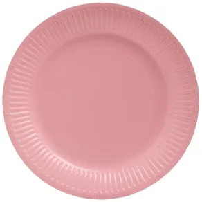 Tallrik PRONAPPE papper 23cm rosa 20/fp